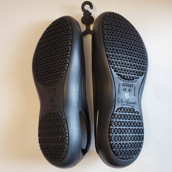 Crocs Women's Kadee Work Flat, Black, Size US 9 - Picture 4 of 4